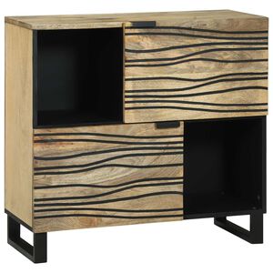 vidaXL Credenza Marrone 80 x 33 x 75 cm legno massello di mango
