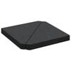 vidaXL Piastre per Parasole 2 pz in Granito Triangolare 14 kg Nero