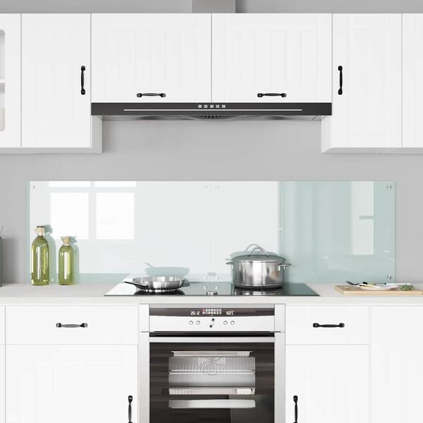 vidaXL Rivestimento da Cucina 2 pcs Bianco 90 x 50 cm vetro temperato