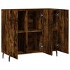 vidaXL Credenza Rovere Fumo 90x34x80 cm in Legno Multistrato