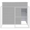vidaXL Casetta Cani Corsa Grigio Chiaro 214x253x181 cm Acciaio Zincato
