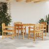 vidaXL Set da Pranzo per Giardino 5 pz in Legno Massello di Teak