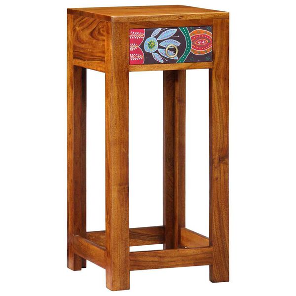 vidaXL Porta telefono Marrone 35 x 35 x 75 cm Legno massello di acacia