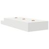 vidaXL Struttura letto con contenitore Bianco 75 cm Legno multistrato