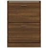 vidaXL Scarpiera Rovere Marrone 59x17x81 cm in Legno Multistrato