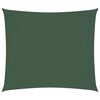 vidaXL Parasole a Vela Oxford Rettangolare 2x2,5 m Verde Scuro