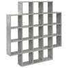 vidaXL Scaffale da parete Grigio Cemento 100 x 13 x 100 cm