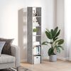 vidaXL Librerie 2 pz Impilabili Grigio Cemento 30x30x80 cm Truciolato