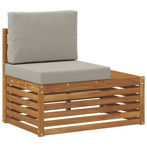 vidaXL Divano Esterno Finale con cuscino Naturale 91 x 63 x 73 cm