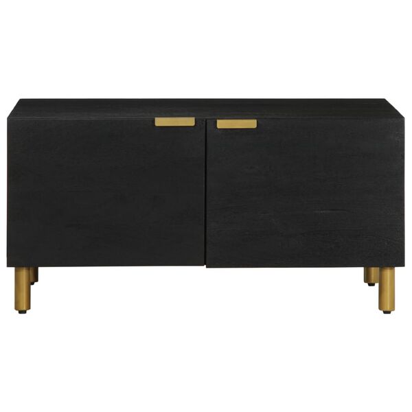 vidaXL Tavolino da Salotto Nero 80x50x40 cm in Legno Multistrato