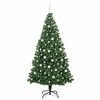 vidaXL Albero di Natale artificiale con 300 LED Verde 210 cm