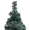 vidaXL Albero di Natale artificiale illuminato pre-illuminato con set di palline