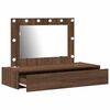 vidaXL Tavolo da Trucco Marrone 100 x 40 x 70 cm Legno multistrato