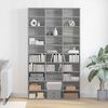 vidaXL Mobile Porta CD Grigio Sonoma 102x23x177,5 cm Legno Multistrato
