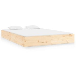 vidaXL Giroletto senza Materasso in Legno Massello 200x200 cm