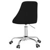 vidaXL Sedia da Ufficio Girevole Nera in Tessuto