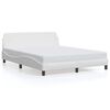 vidaXL Giroletto Dover Bianco 160x200 cm in Similpelle