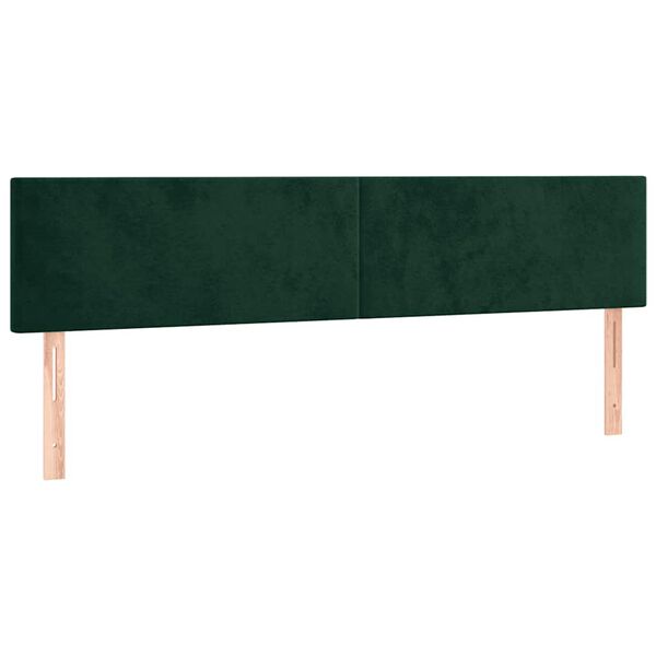 vidaXL Testiera Verde Scuro 180x5x78/88 cm in Velluto