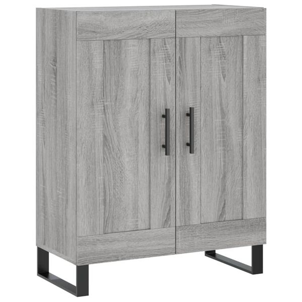 vidaXL Credenza Grigio Sonoma 69,5x34x90 cm in Legno Multistrato