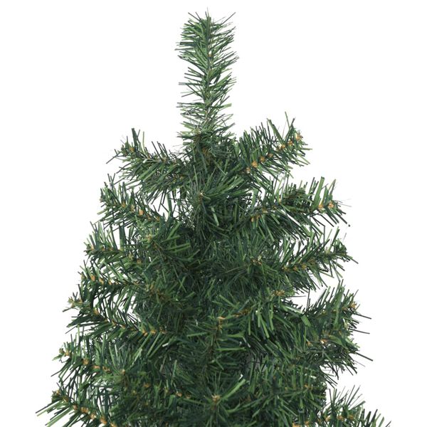 vidaXL Albero di Natale Sottile con Base 270 cm in PVC
