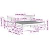 vidaXL Struttura del letto Marrone 180 x 200 cm Pino massello