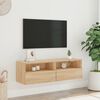 vidaXL Mobile TV Parete Rovere Sonoma 100x30x30cm in Legno Multistrato