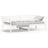 vidaXL Dormeuse senza Materasso Bianca 90x200 cm Legno Massello Pino