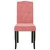 vidaXL Sedie da Pranzo 4 pz Rosa in Velluto