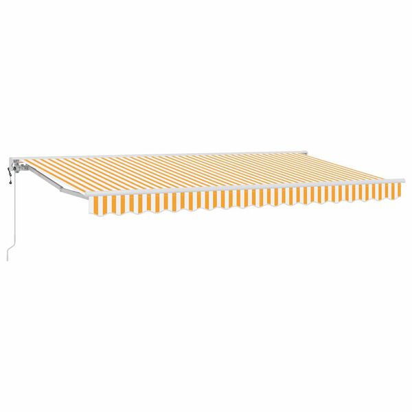 vidaXL Struttura della tenda Giallo e Bianco 350 x 200 cm