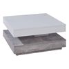 Trendteam Tavolino da Salotto Universal CT-119 Grigio Cemento e Bianco