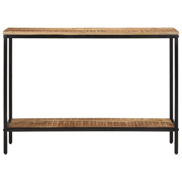 vidaXL Tavolo Consolle 100x35x70 cm in Legno Massello di Mango Grezzo