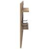 vidaXL Appendiabiti a muro Rovere artigianale 90 x 10 x 50 cm