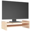 vidaXL Supporto per Monitor 50x27x15 cm in Legno Massello di Pino