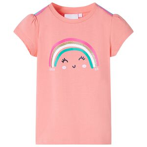 vidaXL Kids'T-shirt Cobalt Blue 140 Coral 104