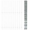 vidaXL Recinzione con Posto Argento 1,5 x 50 m Acciaio