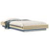 vidaXL Letto con LED Rovere Sonoma 80 x 200 cm Legno ingegnerizzato