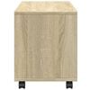 vidaXL Mobiletto con Ruote Rovere Sonoma 72x33x42,5 cm in Truciolato