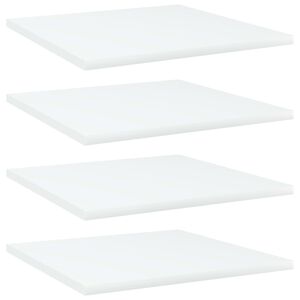 vidaXL Ripiani per Libreria 4pz Bianchi 40x40x1,5 cm Legno Multistrato