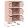 vidaXL Credenza Rosa 68x39x123 cm in Acciaio