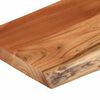 vidaXL Mensola a Muro 70x30x3,8cm Rettangolare Legno Acacia Bordi Vivi