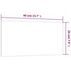 vidaXL Lavagna Magnetica a Parete Nera 40x20 cm Vetro Temperato
