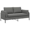 vidaXL Divano a 2 Posti 2 posto Grigio Scuro 188 x 81 x 89 cm Velluto