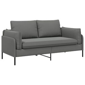 vidaXL Divano a 2 Posti 2 posto Grigio Scuro 188 x 81 x 89 cm Velluto