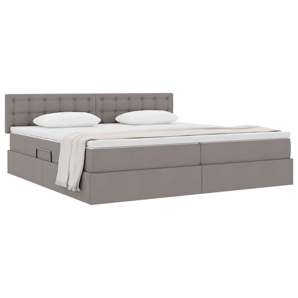 vidaXL Letto con contenitore e materasso Talpa 200 x 200 cm