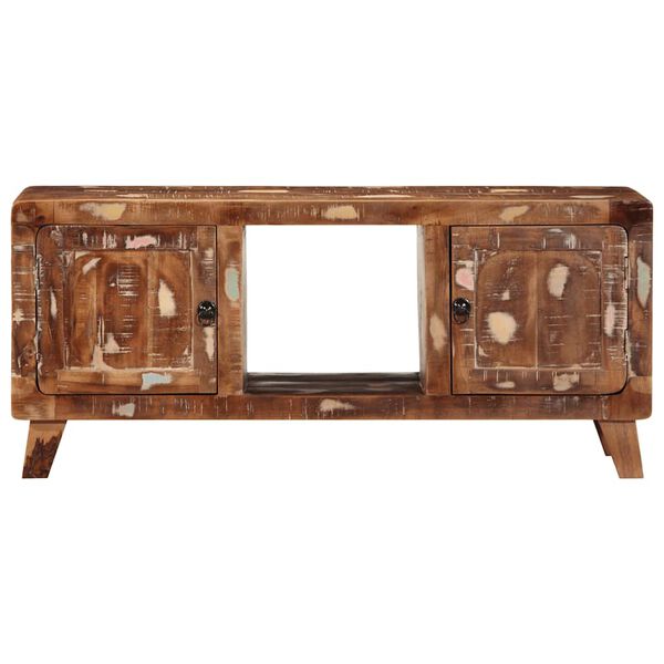 vidaXL Mobile Porta TV 105x46x32 cm in Legno Massello di Recupero