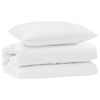vidaXL Set di Piumoni con cuscino 2 pz Bianco Microfibra