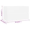 vidaXL Set Mobili da Bagno 2 pz Bianco in Legno Multistrato