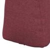vidaXL Cuscino per Schiena Rosso Vino 60 x 24 x 50 cm Tessuto