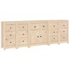 vidaXL Credenza 230x35x80 cm in Legno Massello di Pino