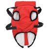 vidaXL Cappotto Cani Imbracatura Impermeabile Riflettente Rosso L24